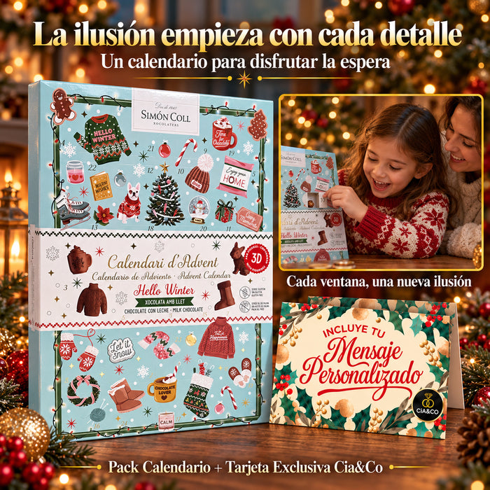 Calendario de Adviento Simón Coll Hello Winter 2026 – regalo de Navidad para compartir en familia