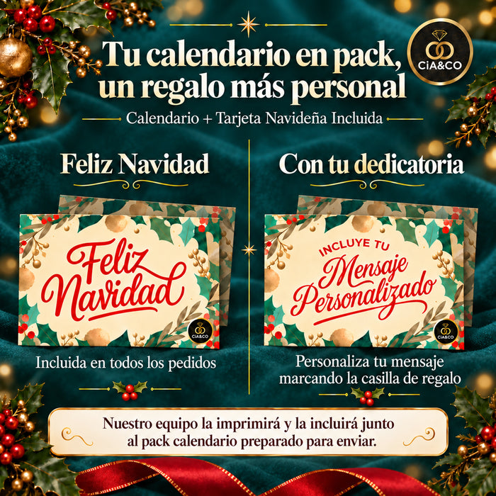 Calendario de Adviento Simón Coll Hello Winter 2026 – tarjeta navideña Cia&Co incluida con el pack