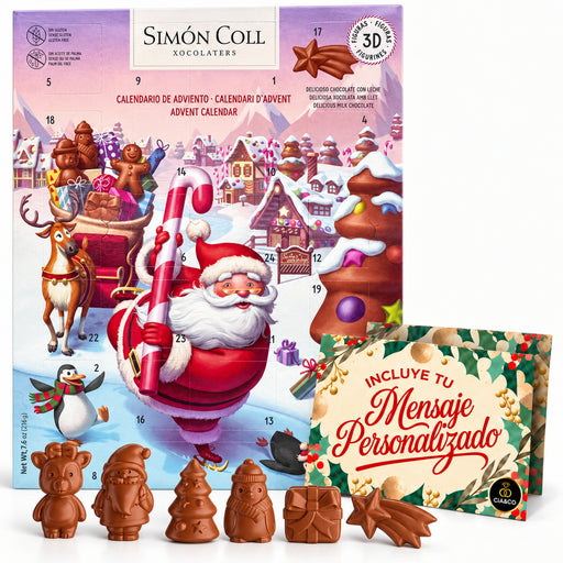 Calendario de Adviento Simón Coll Papá Noel 2026 – calendario de Adviento con tarjeta Cia&Co, vista principal