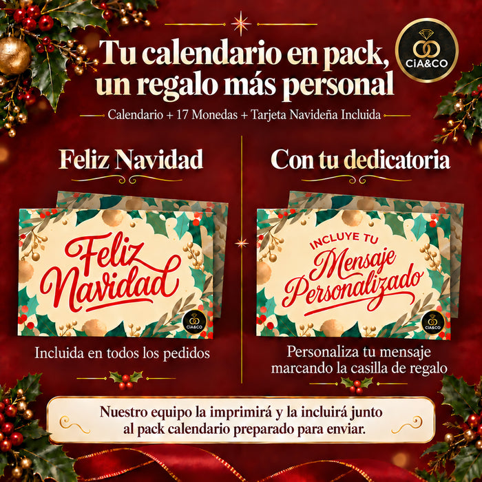 Calendario de Adviento Tony's Chocolonely 2026 + Tarjeta Dedicada Cia&Co