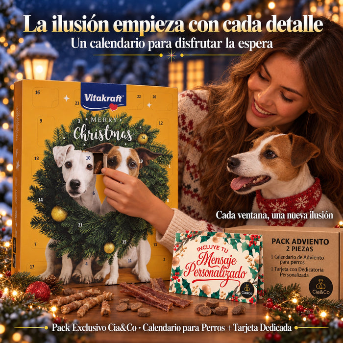 Calendario de Adviento Vitakraft para Perros 2026 + Tarjeta Personalizada