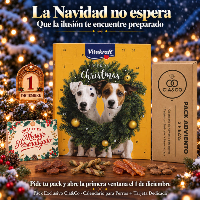Calendario de Adviento Vitakraft para Perros 2026 + Tarjeta Personalizada