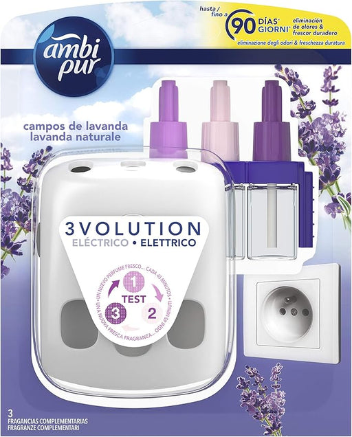 Ambi Pur Ambientador Eléctrico Kit con Aparato y Recambio. Una solución de alta calidad para mantener tu hogar perfumado, con un diseño elegante y práctico. Ambipur - frontal