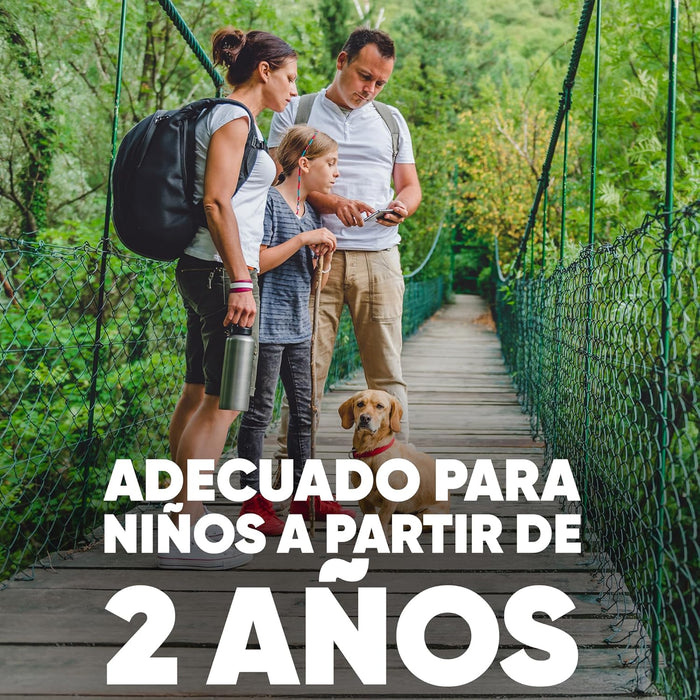 Autan Family Care Spray Seco, Repelente de Mosquitos para toda la familia, 100ml. Ofrece hasta 4 horas de protección inmediata contra picaduras con una sensación suave en la piel. Autan - detalle