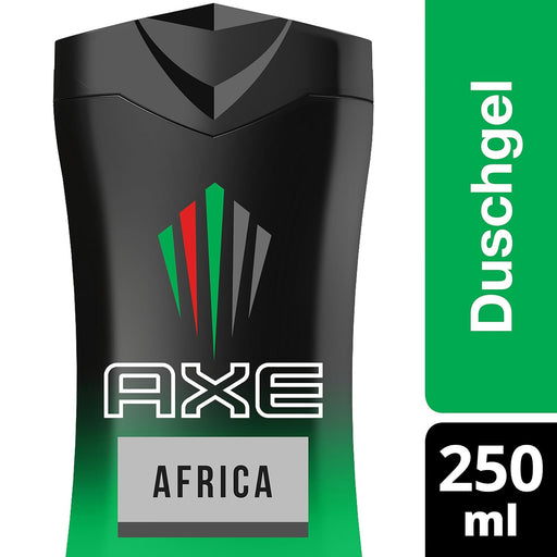 AXE Africa Gel de Ducha, Pack de 4x250ml. El regreso de un clásico con una fragancia exótica, sensual y duradera para el hombre aventurero y explorador. Axe - pack