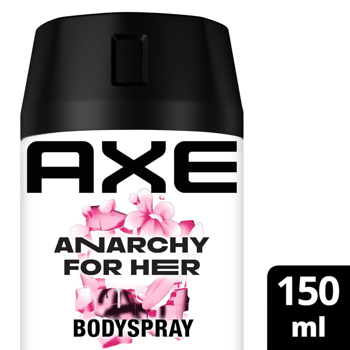 Axe Anarchy for Her Desodorante Bodyspray para Mujer (150 ml). Una fragancia femenina y seductora sin aluminio, con protección de 48 horas para una libertad total. Axe - zoom