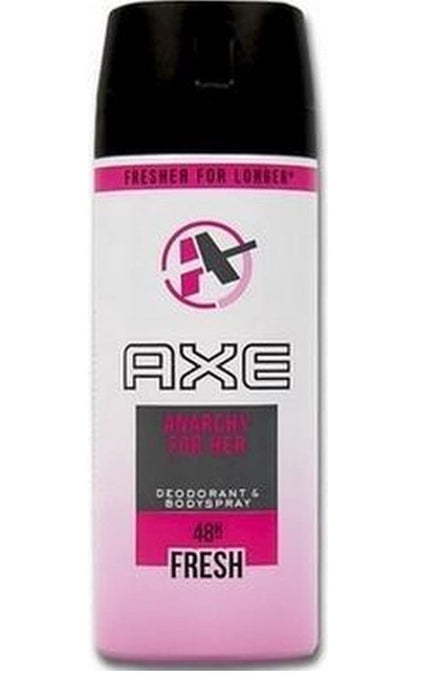 AXE Anarchy for Her Desodorante y Body Spray para Mujer, Pack de 6x150ml (900ml). Una fragancia floral y afrutada, femenina y atrevida para una protección duradera sin aluminio. Axe - pack