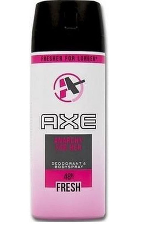 AXE Anarchy for Her Desodorante y Body Spray para Mujer, Pack de 6x150ml (900ml). Una fragancia floral y afrutada, femenina y atrevida para una protección duradera sin aluminio. Axe - pack