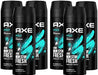 AXE Apollo Desodorante Body Spray para Hombre, Pack de 6x150ml (900ml). Fragancia clásica 0% aluminio con tecnología Dual Action para 48h de frescura y protección contra el olor. Axe - frontal