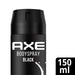 AXE Black Desodorante Body Spray 48h, Pack de 6x150ml. Fórmula 0% aluminio con tecnología Zinc Complex para una protección superior y una fragancia irresistible de bergamota y cedro. Axe - ingredientes
