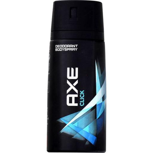 AXE Click Desodorante y Body Spray para Hombre, Pack de 6x150ml (900ml). Una fragancia fresca y afrutada con naranja y arándano para un impulso de frescura que dura todo el día. Axe - frontal