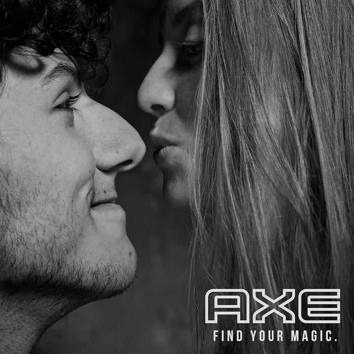 AXE Dark Temptation Desodorante Bodyspray para Hombre, Pack de 3x150ml (450ml). Fragancia irresistible de chocolate con toques de ámbar y un fondo de pimienta roja. Axe - uso