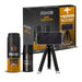 AXE Dark Temptation Pack de Regalo Trípode para Hombre. Incluye dos desodorantes bodyspray de 150ml y un práctico formato de viaje de 35ml para una frescura irresistible en casa y fuera. Axe - detalle