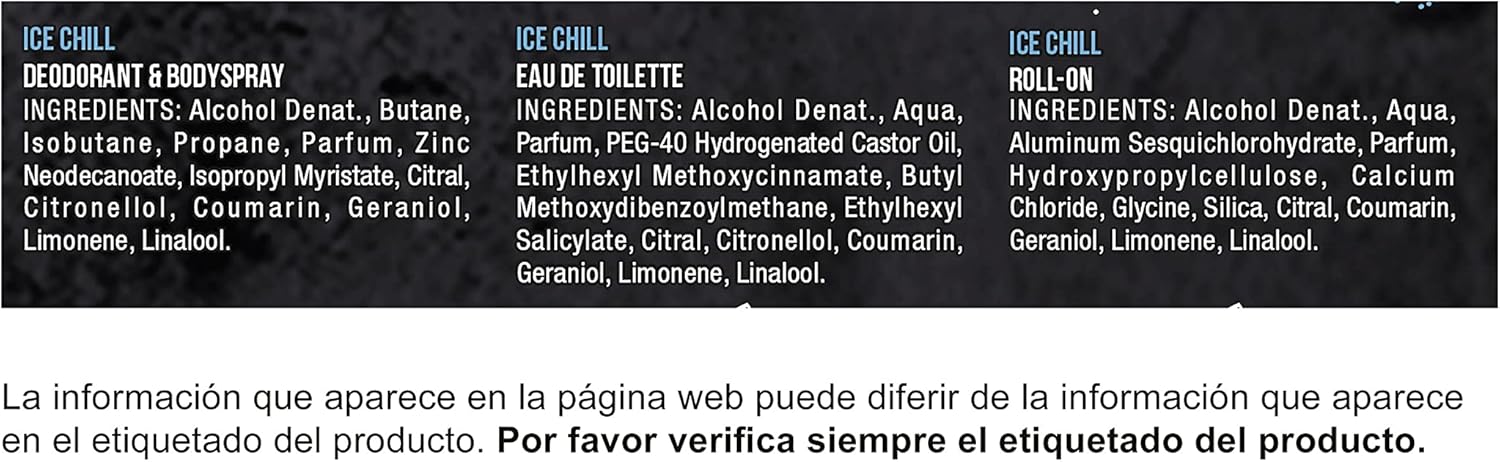 AXE Ice Chill Music Box, Set de Regalo para Hombre con Altavoz Inalámbrico. El regalo definitivo que combina la fragancia más fresca con música: incluye Bodyspray, Eau de Toilette, Roll-On y altavoz. Axe - detalle