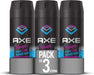 AXE Marine Desodorante Bodyspray, 48h de Protección, Pack de 3x150ml. Fragancia masculina tonificante inspirada en la brisa marina con notas cítricas y amaderadas. Axe - frontal