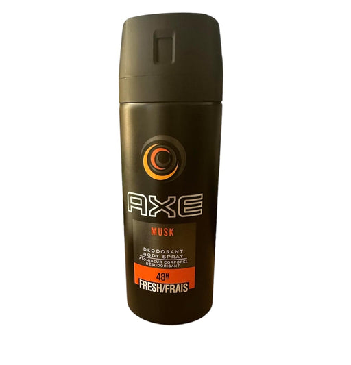 AXE Musk Desodorante Spray Corporal para Hombre, Pack de 6x150ml (900ml). La icónica fragancia a almizcle en un formato ahorro para una protección y frescura total. Axe - frontal