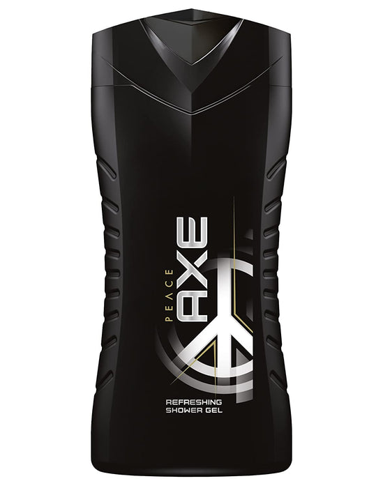 AXE Peace Gel de Ducha, Mega Pack de 6x250ml. Limpieza revitalizante con una fragancia masculina y fresca de cítricos, nuez moscada y madera de cedro. Axe - pack