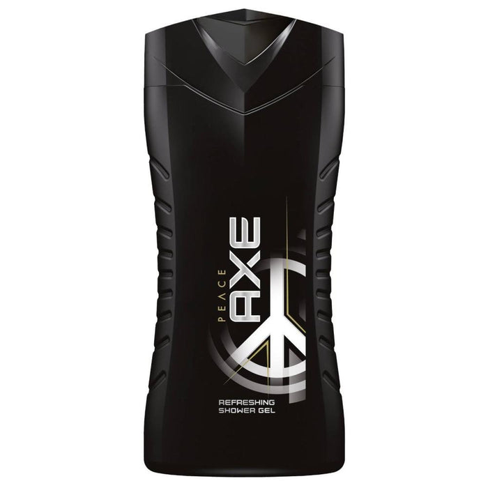 AXE Peace Gel de Ducha para Hombre, Pack de 3x250ml. Limpieza refrescante con una fragancia masculina y armoniosa de madera de cedro, hojas de violeta y cítricos. Axe - frontal