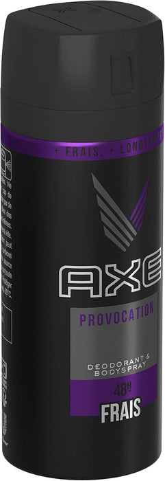 AXE Provocation Desodorante Spray para Hombre, Pack de 2x150 ml (300 ml en total). Fragancia leñosa y seductora para una protección duradera contra el sudor y el mal olor. Axe - ingredientes