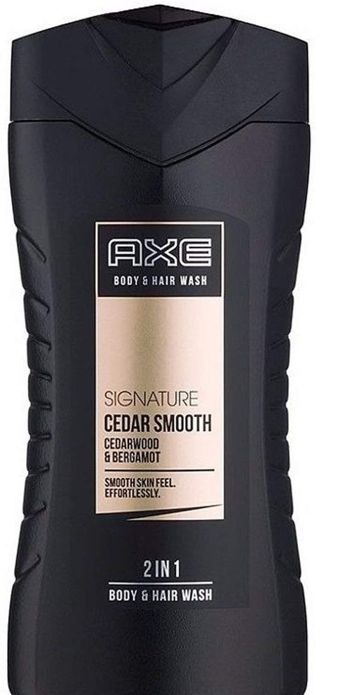 AXE Signature Cedar Smooth Gel de Ducha para Hombre, Pack de 3x250ml. Una fragancia sofisticada y masculina con madera de cedro para una limpieza premium. Axe - frontal