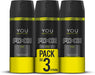 AXE You Desodorante Bodyspray para Hombre, 48h de Protección, Pack de 3x150ml. Fragancia masculina moderna con madera de ámbar y canela especiada. Axe - frontal