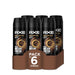 Mega Pack de 6 Desodorantes Axe Dark Temptation (6x150 ml). Bodyspray para hombre con 48h de protección, Tecnología Dual Action y un irresistible aroma a chocolate. Axe - frontal