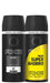 Pack Ahorro de 4 Desodorantes Axe Black (4x150ml, Total 600ml). La fragancia masculina y sofisticada de bergamota, pera y cedro que te protege y te viste para cualquier ocasión. Axe - pack