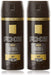 Pack de 2 Desodorantes Axe Gold (2x150 ml). Una fragancia masculina y sofisticada con madera de agar y vainilla negra que te ofrece hasta 48 horas de protección. Axe - frontal