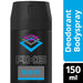 Pack de 2 Desodorantes Axe Marine (2x150 ml, Total 300 ml). Una fragancia sofisticada y refrescante con notas de bergamota y pera para una frescura masculina duradera. Axe - detalle