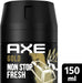 Pack de 3 Desodorantes Axe Gold (3x150 ml). Bodyspray sin aluminio con protección 48h, Tecnología Dual Action y un aroma sofisticado a madera de agar y vainilla. Axe - pack