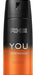 Pack de 6 Desodorantes Axe You Energised (6x150 ml). Una fragancia individual y excitante sin sales de aluminio que subraya tu personalidad única durante todo el día. Axe - frontal