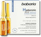 Babaria Ampollas Faciales Flash con Ácido Hialurónico, Efecto Lifting Inmediato. Tratamiento intensivo de 5x2ml para una hidratación profunda y piel más tersa. Babaria - frontal