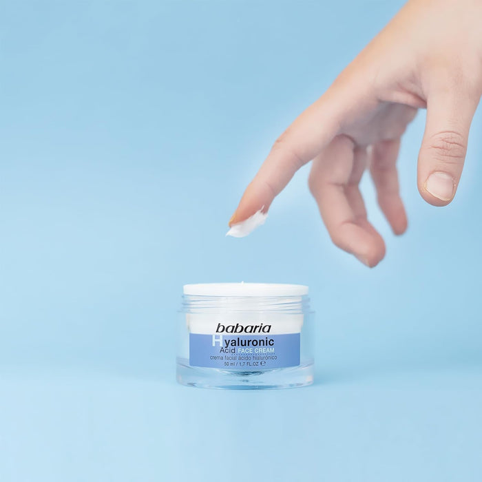 Set de Regalo Mujer Babaria con Rutina Facial Completa de Ácido Hialurónico: Incluye Sérum 30ml, Crema 50ml y Ampolla Flash 2ml para una Hidratación Profunda y Antiedad. Babaria - ingredientes