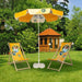 BESCH Base Soporte para Sombrilla o Parasol, 34x34x20 cm. Rellenable con hasta 15 litros de agua o arena y compatible con mástiles de 18 a 32 mm de diámetro. Besch - presentacion
