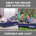 Bestway Colchón Hinchable Doble (191x137x22 cm). Cama de aire para 2 personas ideal para interior y exterior, con superficie flocada y estructura resistente I-Beam. Bestway - zoom