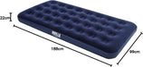 Bestway Colchón Hinchable Individual Aeroluxe (188x99x22 cm). Cama de aire para interior y exterior con superficie flocada, estructura Tritech y válvula de inflado rápido. Bestway - presentacion