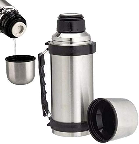 Termo de Acero Inoxidable 1,2 Litros, Jarra Térmica de Doble Pared a prueba de fugas. Ideal para mantener durante horas agua, café o leche calientes o fríos. Bigbuy Home - frontal
