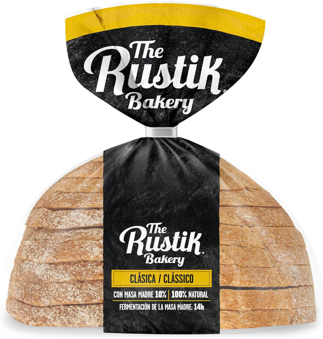 The Rustik Bakery Pan de Hogaza con Masa Madre (400g). Un pan de proceso lento elaborado con ingredientes 100% naturales para un sabor, aroma y textura inigualables. Bimbo - detalle