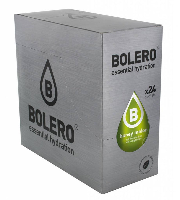 Bolero Bebida en Polvo Sabor Melón con Miel, Caja de 24x9g. Preparado hipocalórico para bebida fría, sin azúcar, con Stevia y enriquecido con Vitamina C. Bolero - ingredientes