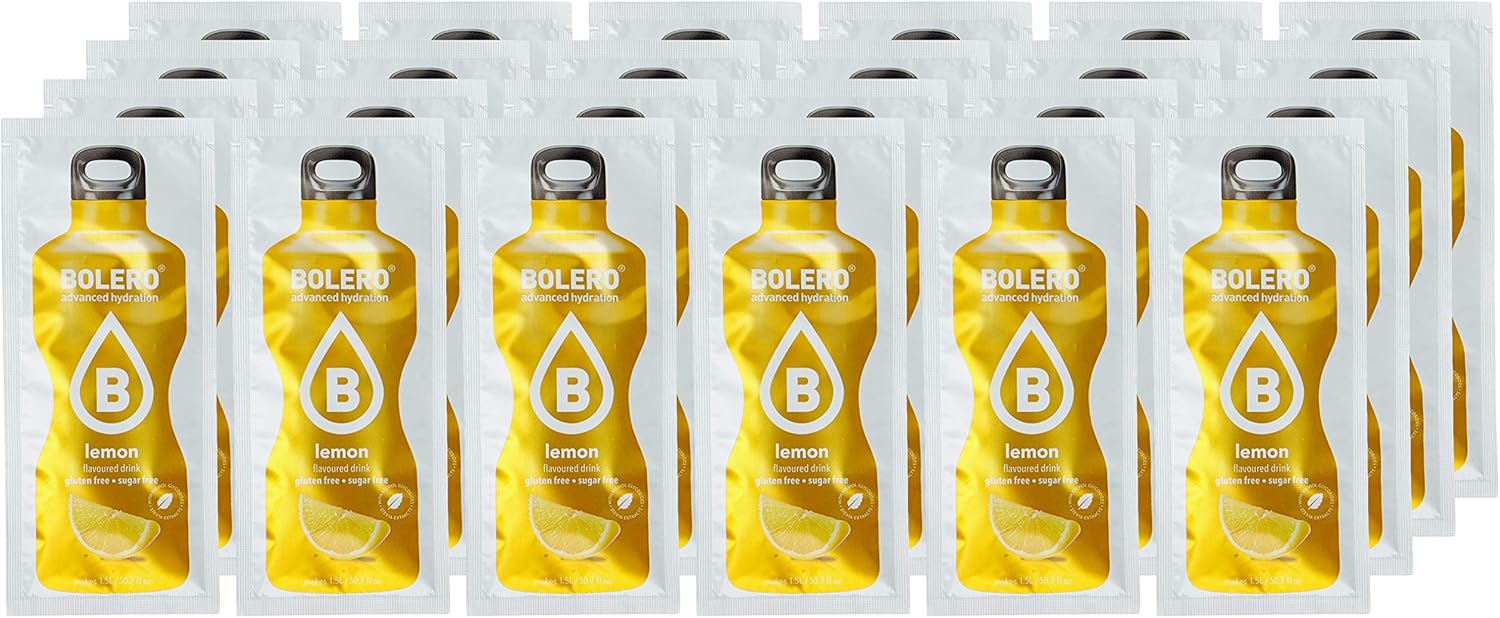 Bolero Bebida Instantánea en Polvo Sabor Limón, Caja de 24x9g. Un refresco bajo en calorías y sin azúcar con Stevia, ideal para la hidratación diaria o durante el deporte. Bolero - zoom
