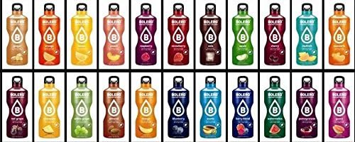 Bolero Bebida Instantánea, Pack Surtido de 22 sobres. Una selección de sabores sin azúcar y con Stevia para una hidratación saludable, baja en calorías y llena de variedad. Bolero - frontal