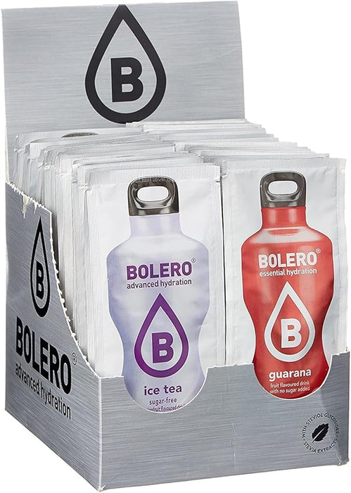Bolero Bebida Instantánea, Pack Surtido de 55 sobres. La solución definitiva sin azúcar y con Stevia para una hidratación variada, saludable y llena de sabor. Bolero - frontal