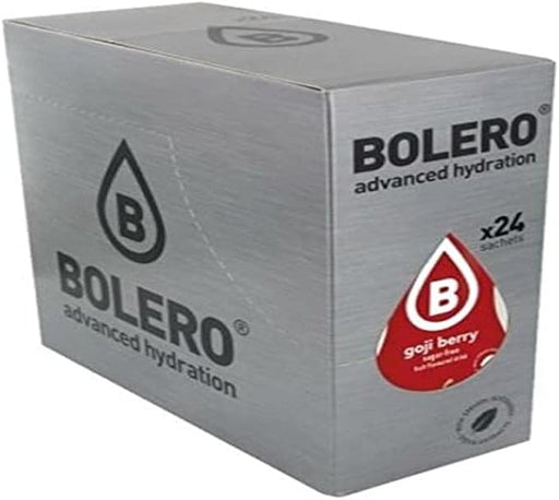Bolero Bebida Instantánea Sabor Bayas de Goji, Caja de 24x9g. Preparado en polvo sin azúcar con Stevia y Vitamina C, un refresco antioxidante para una hidratación saludable. Bolero - frontal