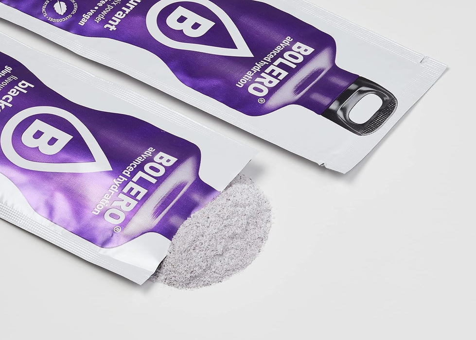 Bolero Bebida Instantánea Sabor Grosella Negra, Caja de 24x9g. Preparado en polvo sin azúcar, con Stevia y Vitamina C para una hidratación saludable, baja en calorías y llena de sabor. Bolero - ingredientes