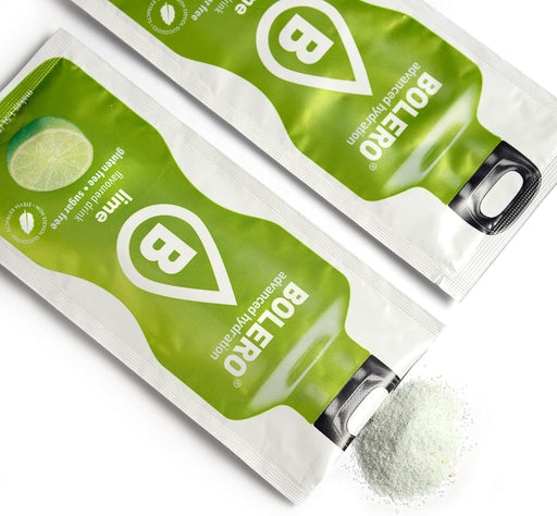 Bolero Bebida Instantánea Sabor Lima, Caja de 24x9g. Un refresco en polvo bajo en calorías y sin azúcar con Stevia, ideal para la hidratación diaria o durante el deporte. Bolero - pack