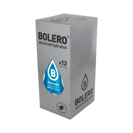 Bolero Bebida Instantánea Sabor Limonada, Pack de 12x9g. Un refresco en polvo bajo en calorías y sin azúcar con Stevia, ideal para la hidratación diaria o deportiva. Bolero - frontal