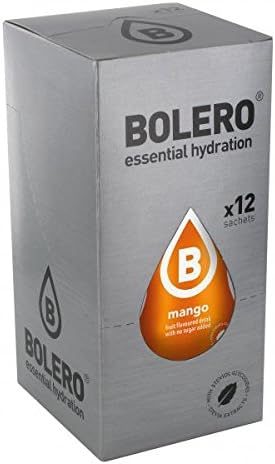 Bolero Bebida Instantánea Sabor Mango, Caja de 24x9g. Preparado en polvo sin azúcar con Stevia y Vitamina C para una hidratación tropical, deliciosa y baja en calorías. Bolero - zoom