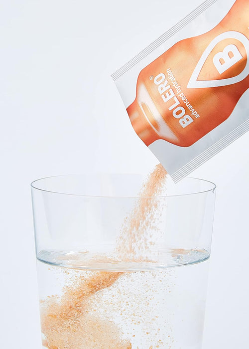 Bolero Bebida Instantánea Sabor Melocotón, Caja de 12x9g. Preparado en polvo sin azúcar con Stevia y Vitamina C para una hidratación saludable, baja en calorías y llena de sabor. Bolero - ingredientes
