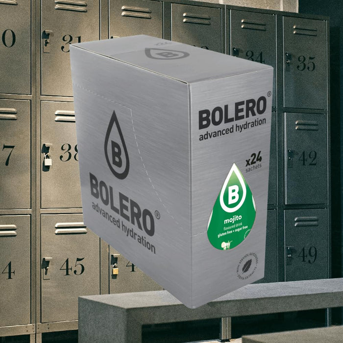 Bolero Bebida Instantánea Sabor Mojito, Caja de 24x9g. Un refresco en polvo sin azúcar, bajo en calorías y con Stevia para una hidratación saludable con un delicioso sabor a cóctel. Bolero - ingredientes
