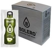 Bolero Bebida Instantánea Sabor Pera, Caja de 24x9g. Refresco en polvo saludable sin azúcar, endulzado con Stevia y apto para diabéticos. Ideal para hidratación familiar y deportiva. Bolero - frontal